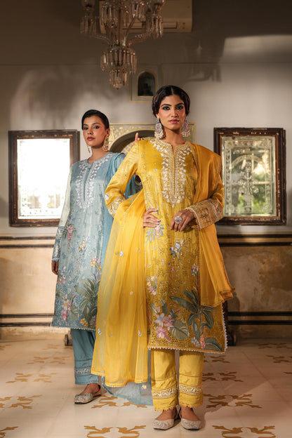 Tridhara Amber Full Heavy Work Lawn Premium Work Suit