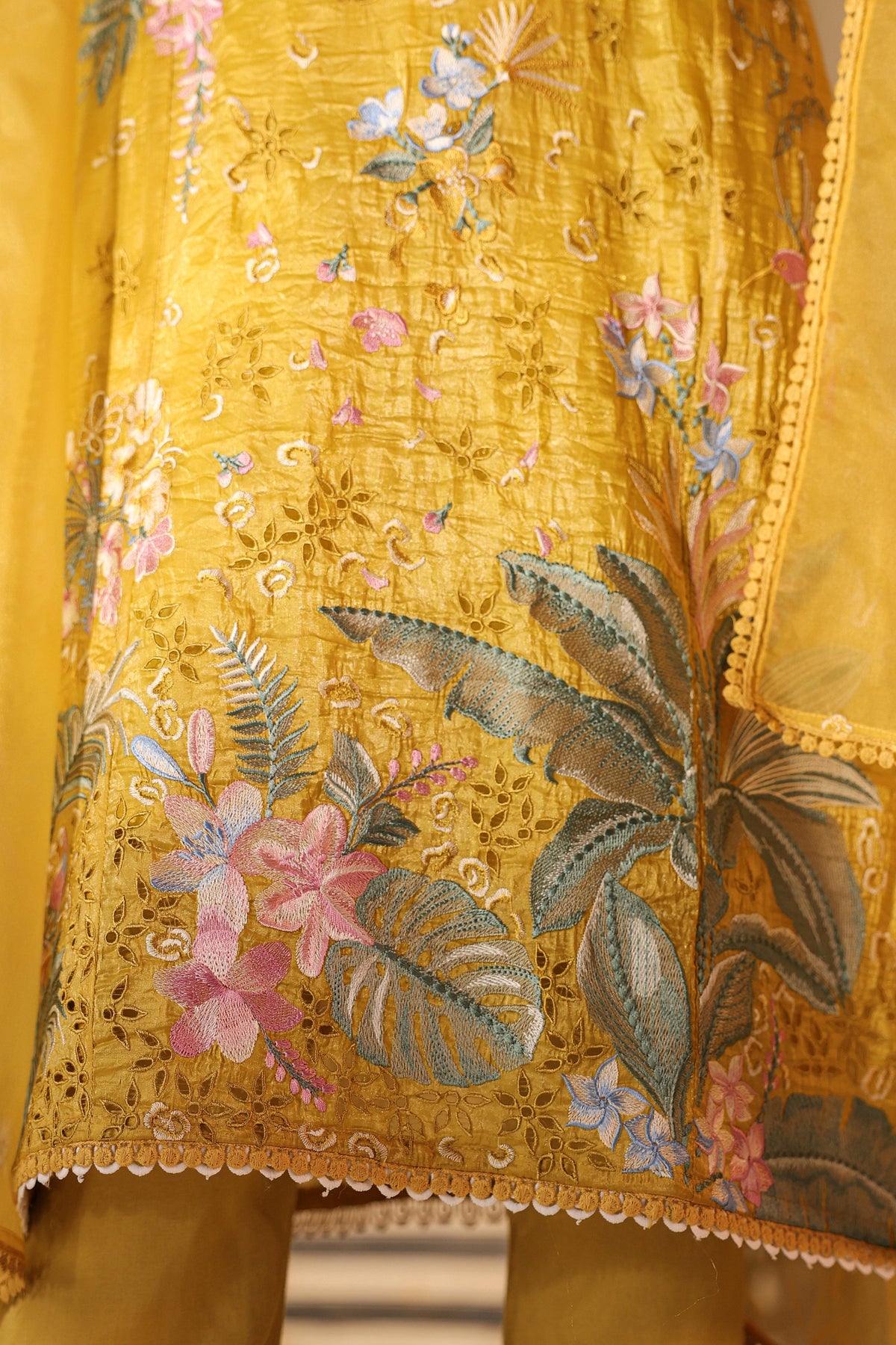 Tridhara Amber Full Heavy Work Lawn Premium Work Suit