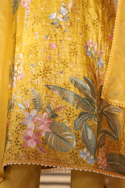 Tridhara Amber Full Heavy Work Lawn Premium Work Suit
