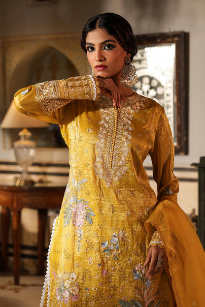 Tridhara Amber Full Heavy Work Lawn Premium Work Suit