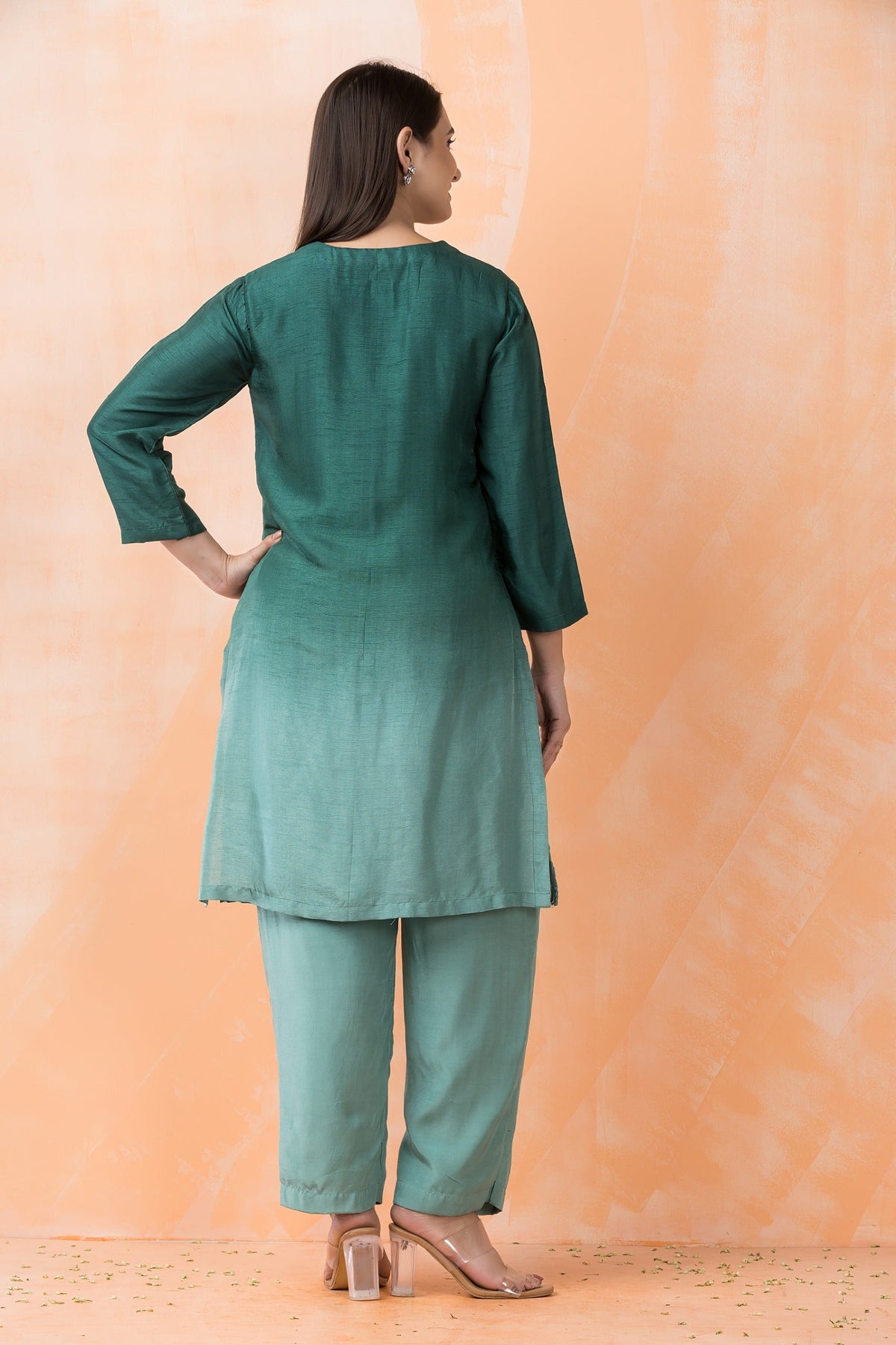 Sabhya Pine Embrodiered Co-ord Set