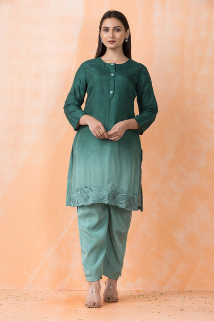 Sabhya Pine Embrodiered Co-ord Set