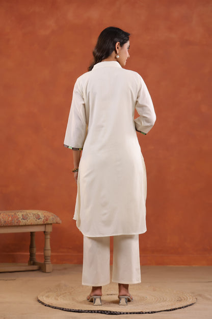 Kara vriksha Cotton Embroidered co-ord Set