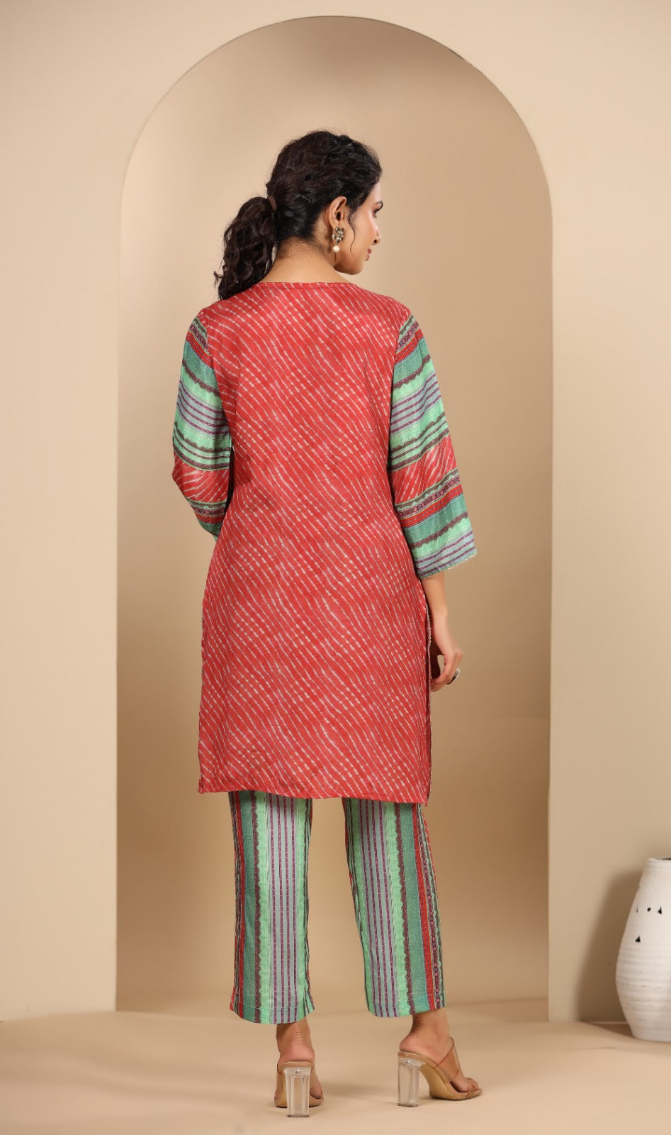 Pavitra scarlet printed co-ord set