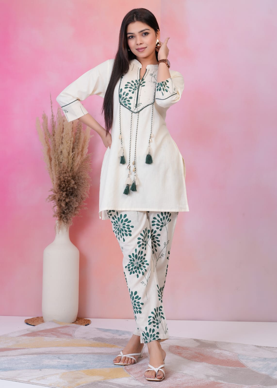 Hardik Fern Cotton Co-ord Set