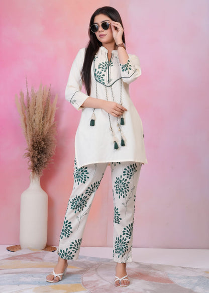 Hardik Fern Cotton Co-ord Set