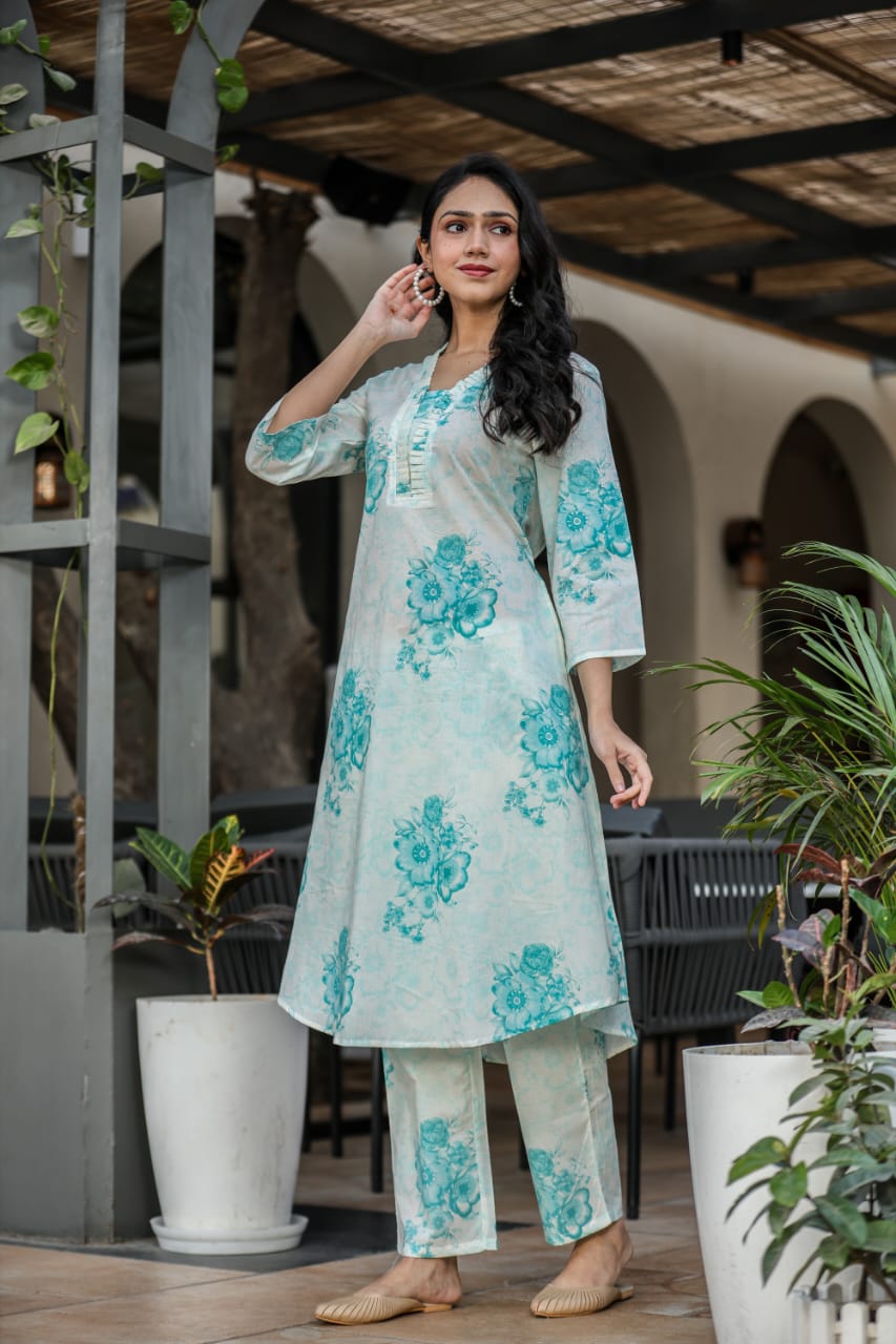 Vanya Turq Cotton Co-ord Set