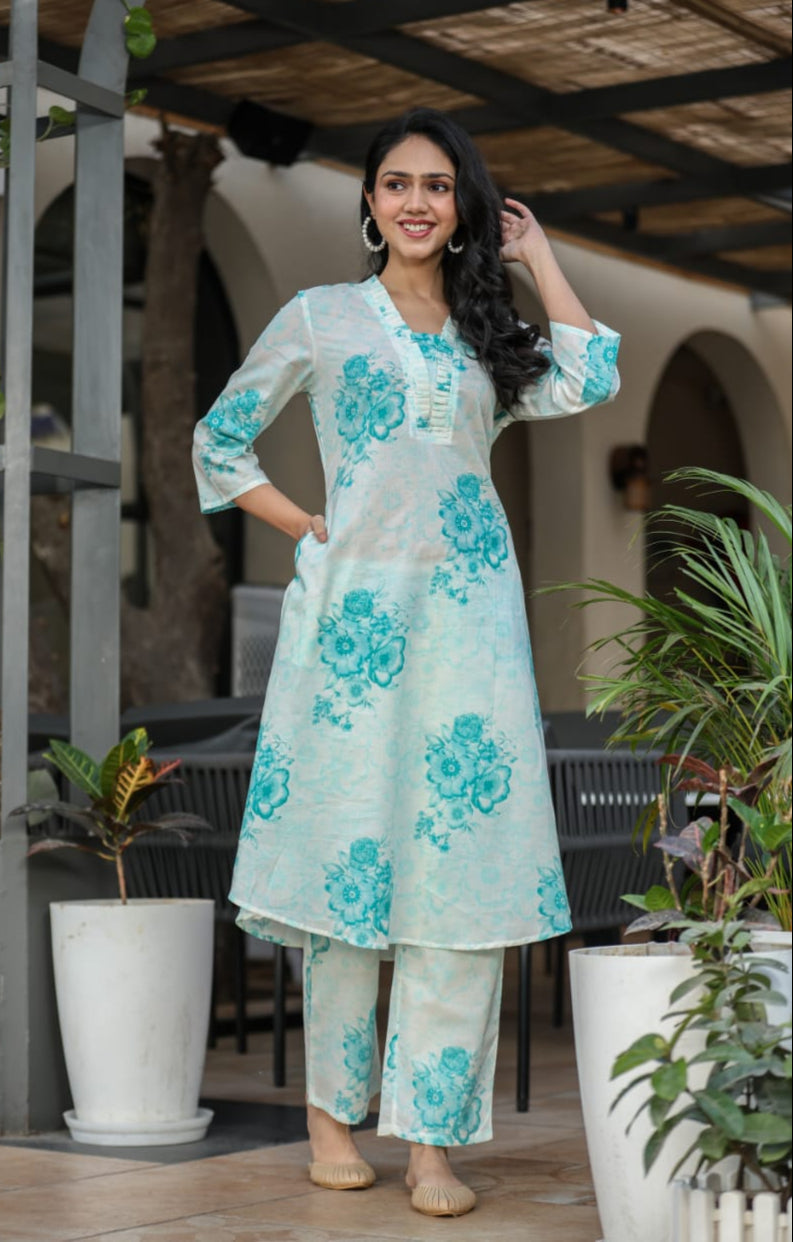 Vanya Turq Cotton Co-ord Set