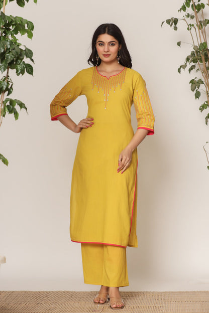 Mika sunshine kurta pant set