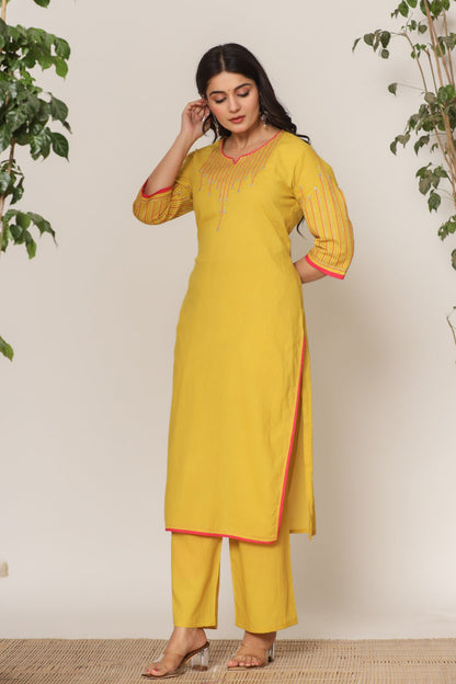 Mika sunshine kurta pant set