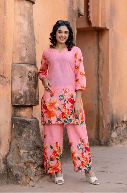 Ushoshi Candy printed Cotton co-ord Set