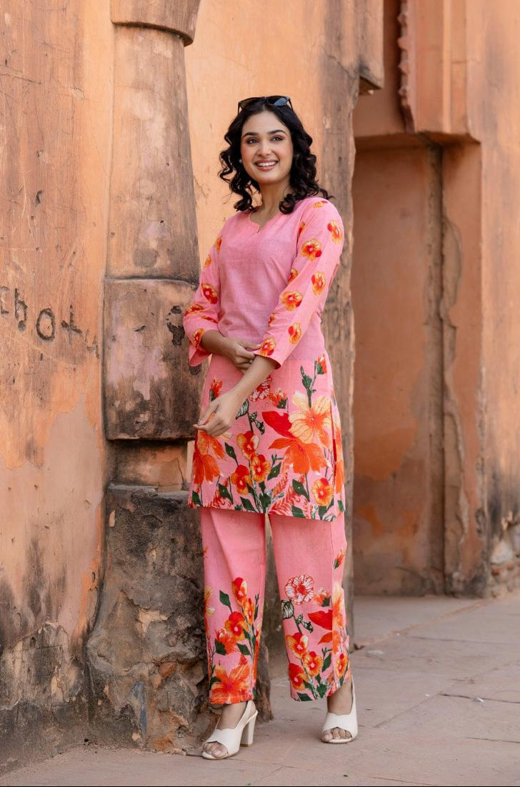 Ushoshi Candy printed Cotton co-ord Set