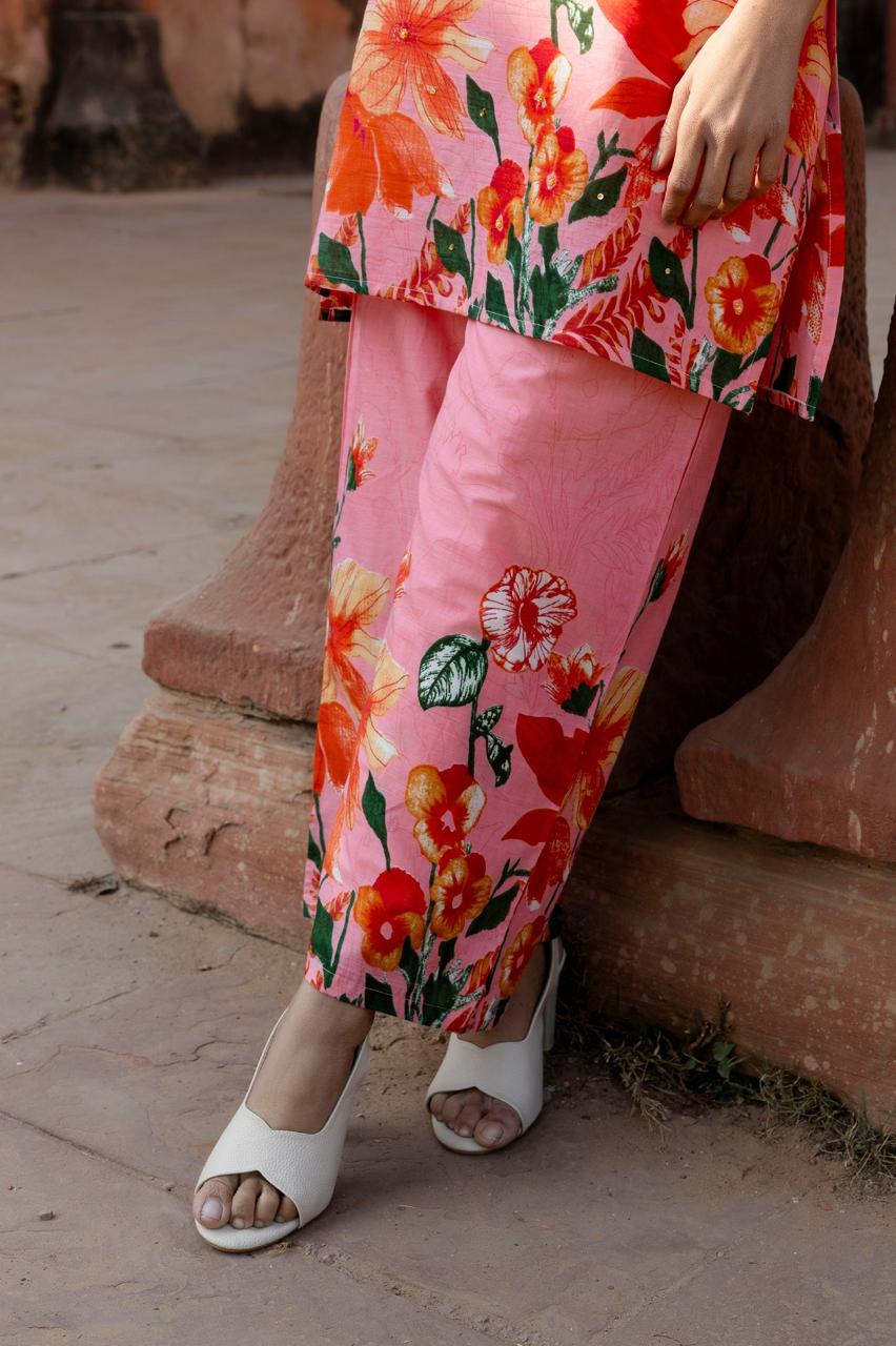 Ushoshi Candy printed Cotton co-ord Set