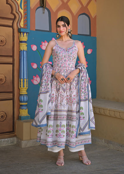 Tridhara dreamy cotton suit set