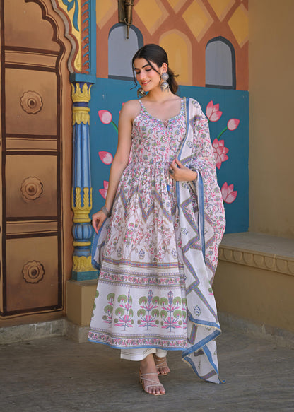 Tridhara dreamy cotton suit set