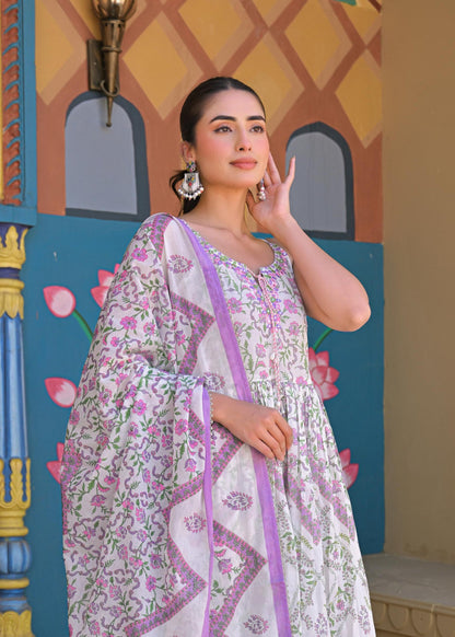 Tridhara Misty cotton suit set