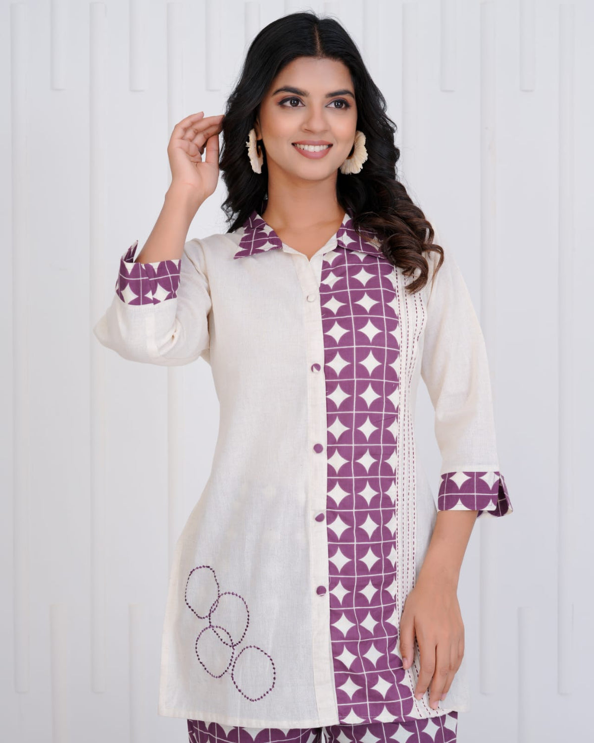 Vibha Raisin Printed Co-ord Set