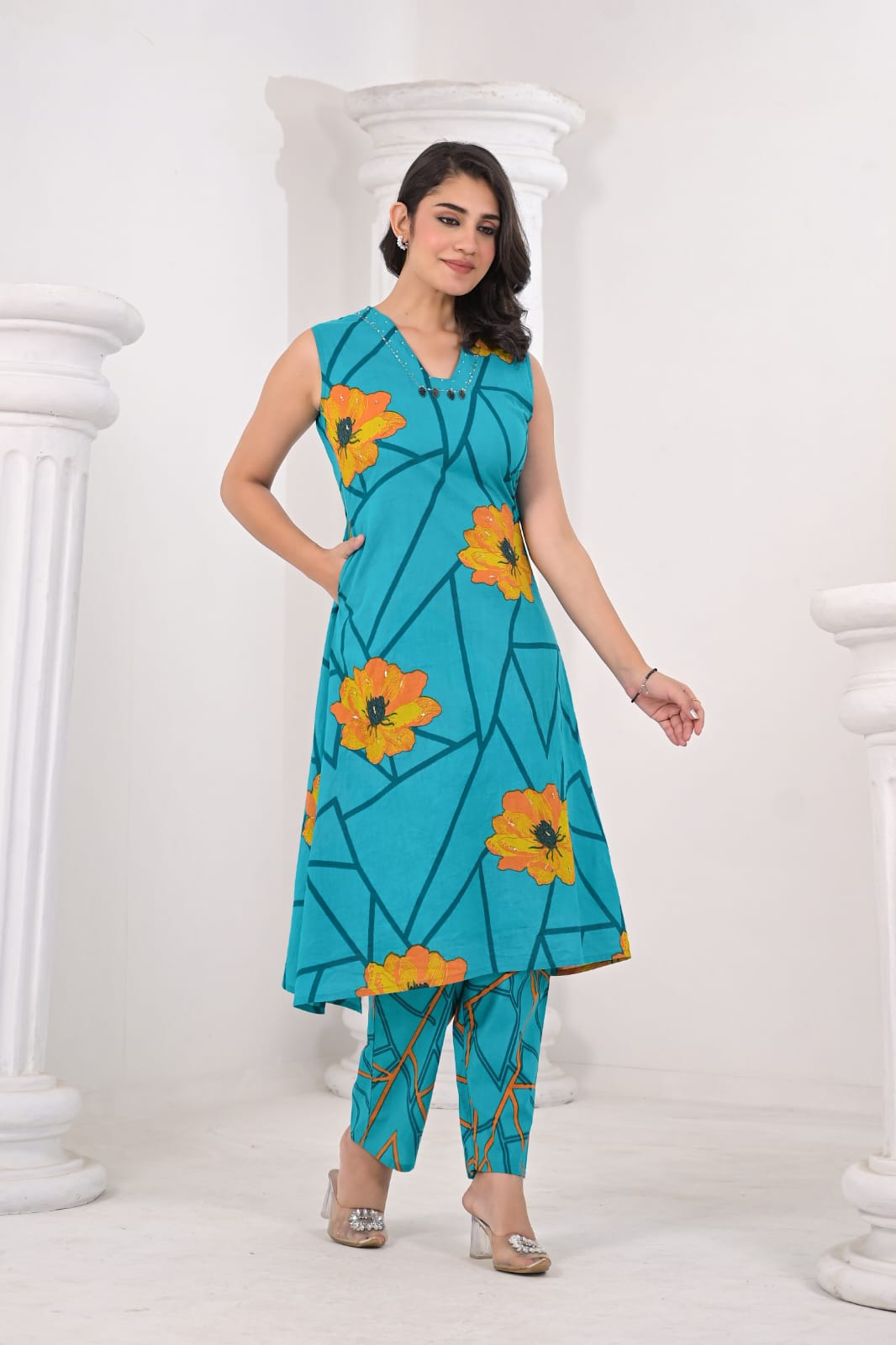Colba Iris Cotton Co-ord Set
