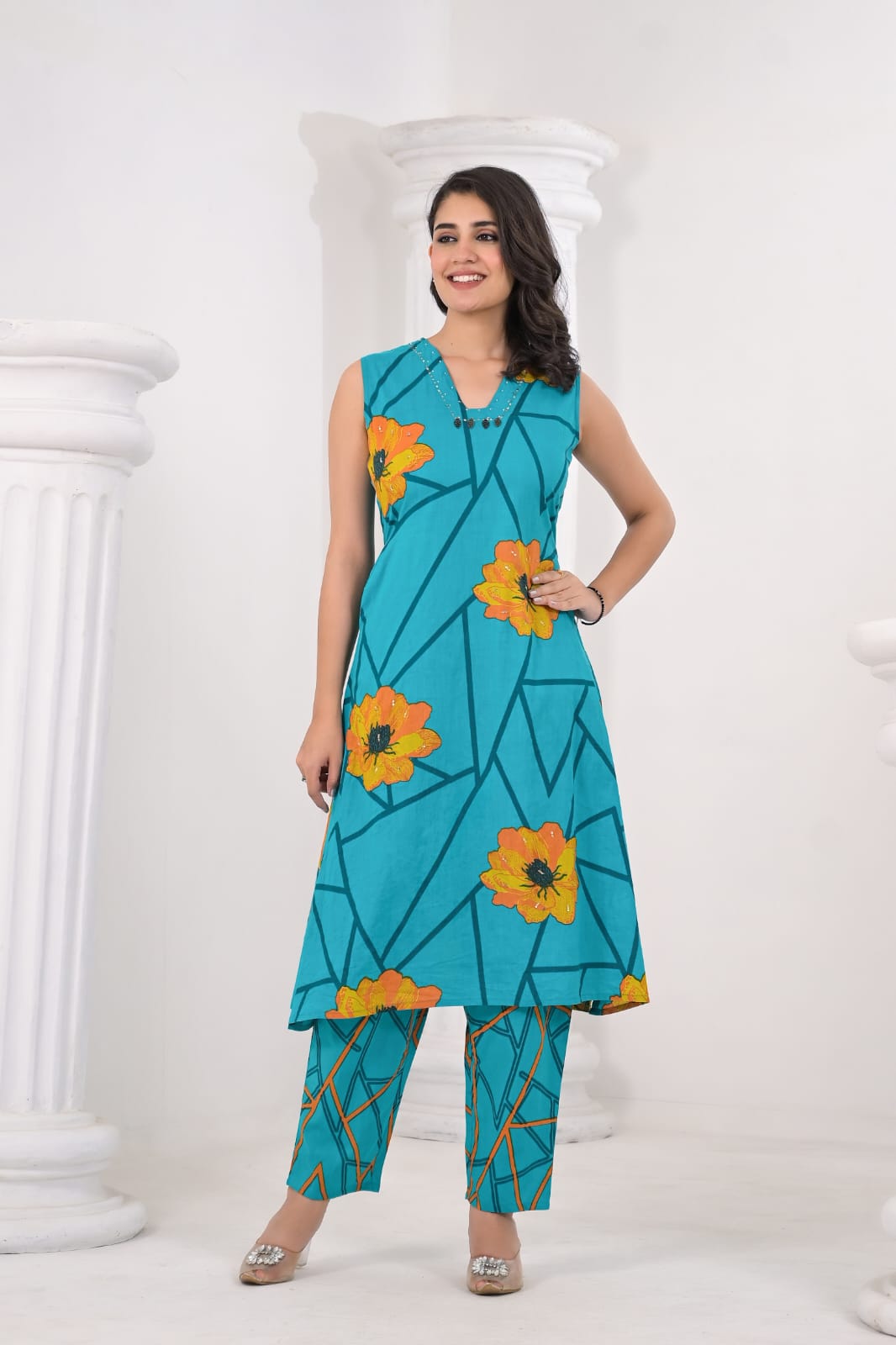 Colba Iris Cotton Co-ord Set