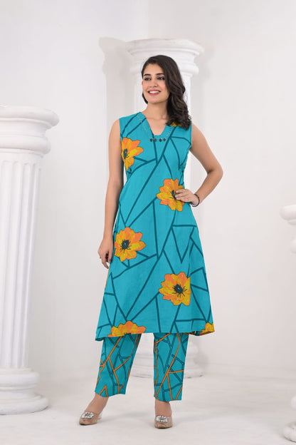 Colba Iris Cotton Co-ord Set