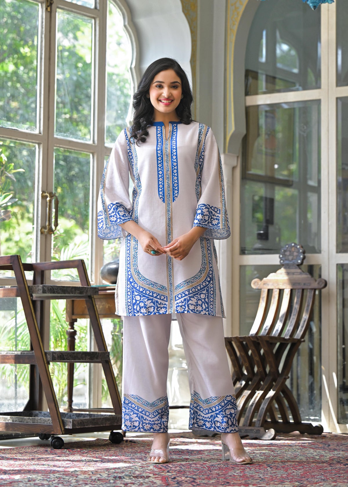Vastramaya Cloud Printed Cotton co-ord set