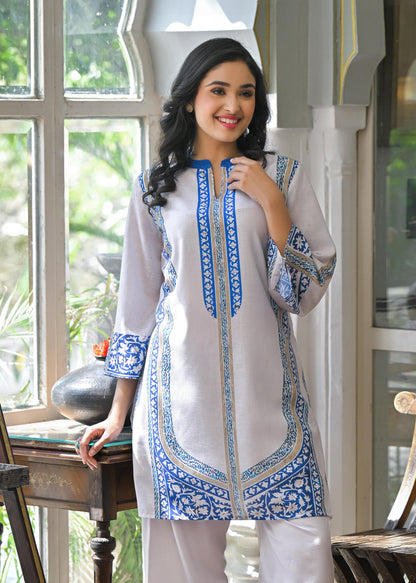 Vastramaya Cloud Printed Cotton co-ord set