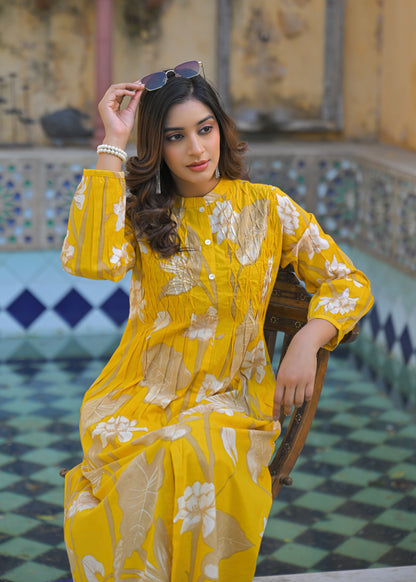 Yutika Amber Cotton Kurta Pant Set