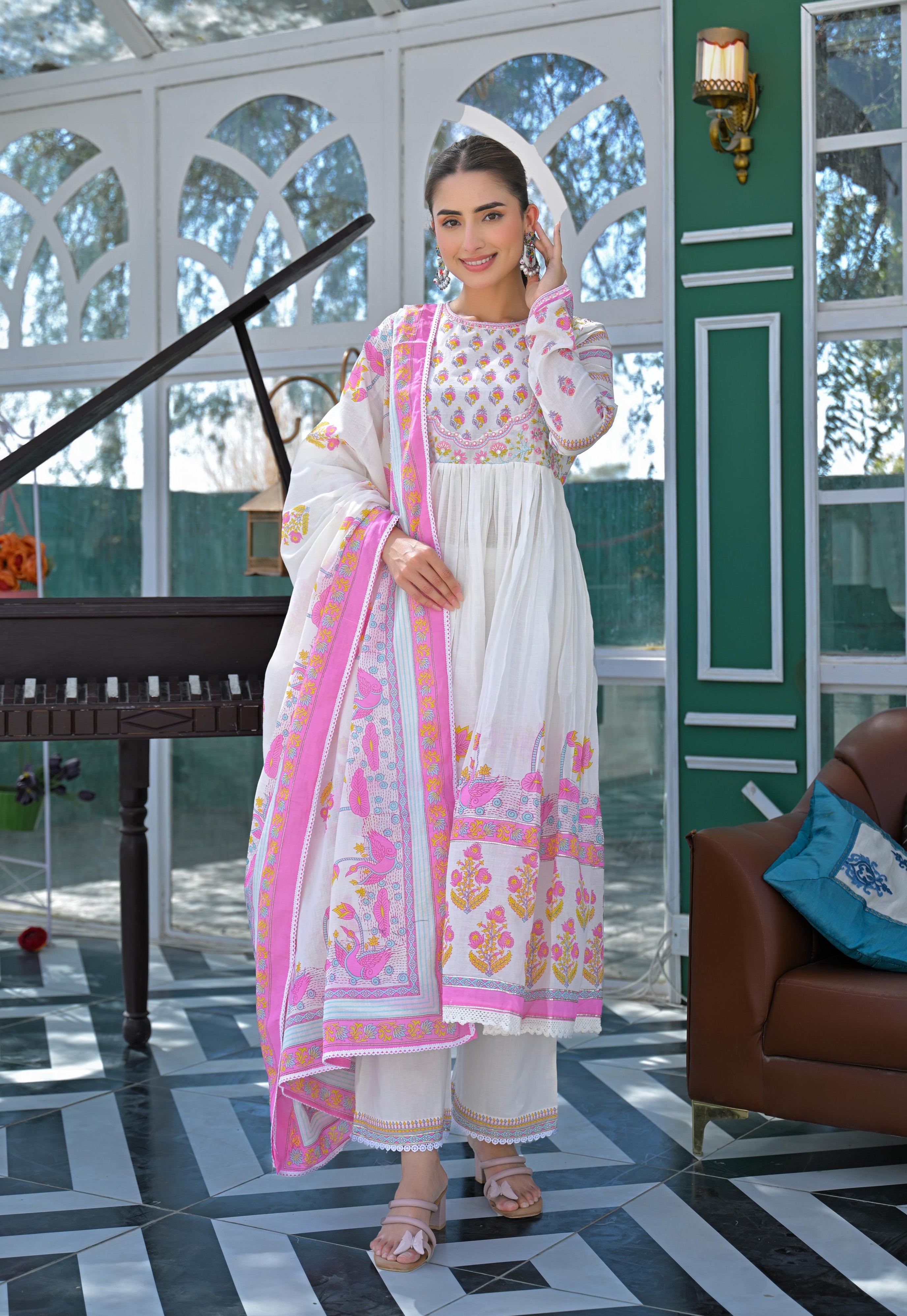 Lakshita Punch Printed Cotton Suit Set