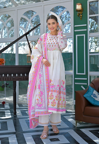 Lakshita Punch Printed Cotton Suit Set