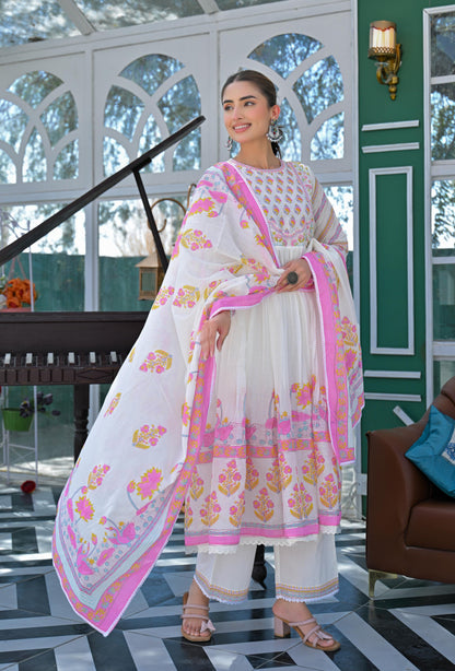 Lakshita Punch Printed Cotton Suit Set