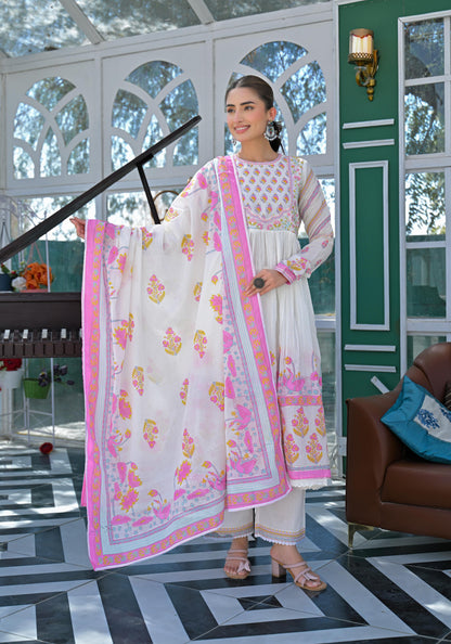 Lakshita Punch Printed Cotton Suit Set