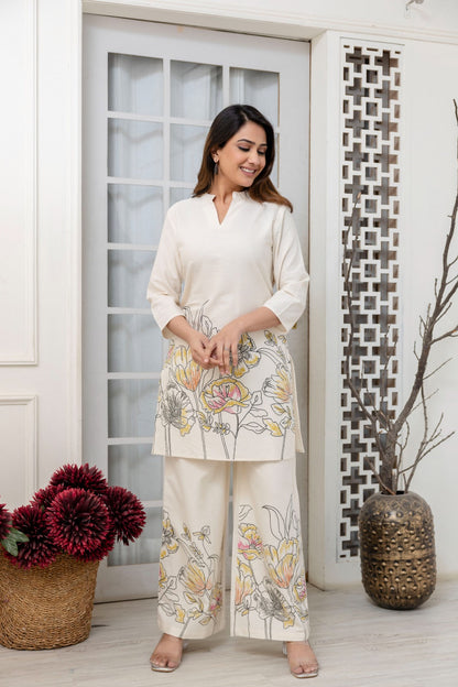 Hardik Pearl Printed Cotton Co-ord Set