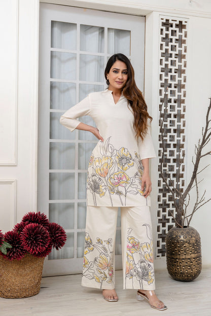 Hardik Pearl Printed Cotton Co-ord Set