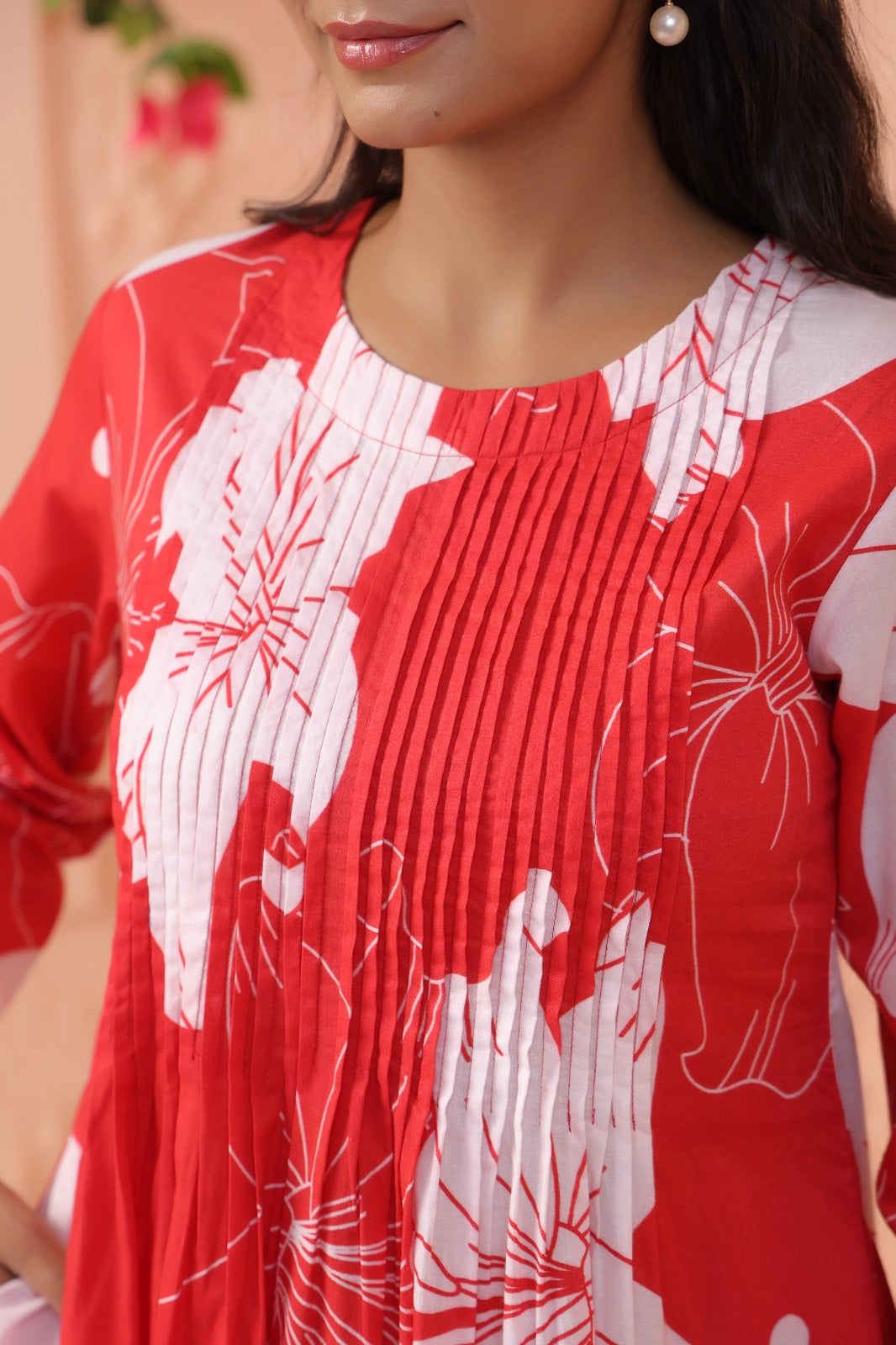 Colba Scarlet Floral Printed Co-ord Set