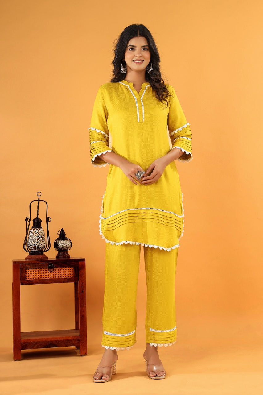 Pawan sunflower cotton co-ord set