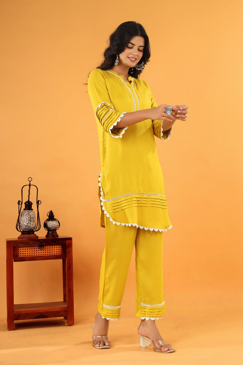 Pawan sunflower cotton co-ord set