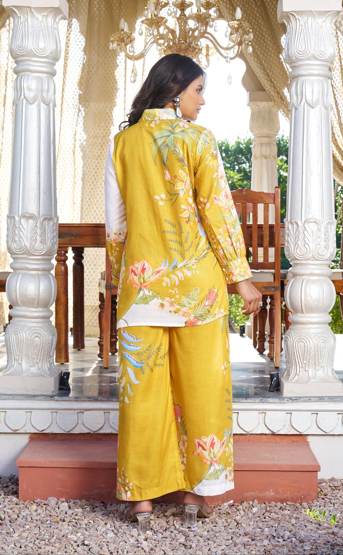 vastramaya amber cotton printed co-ord set