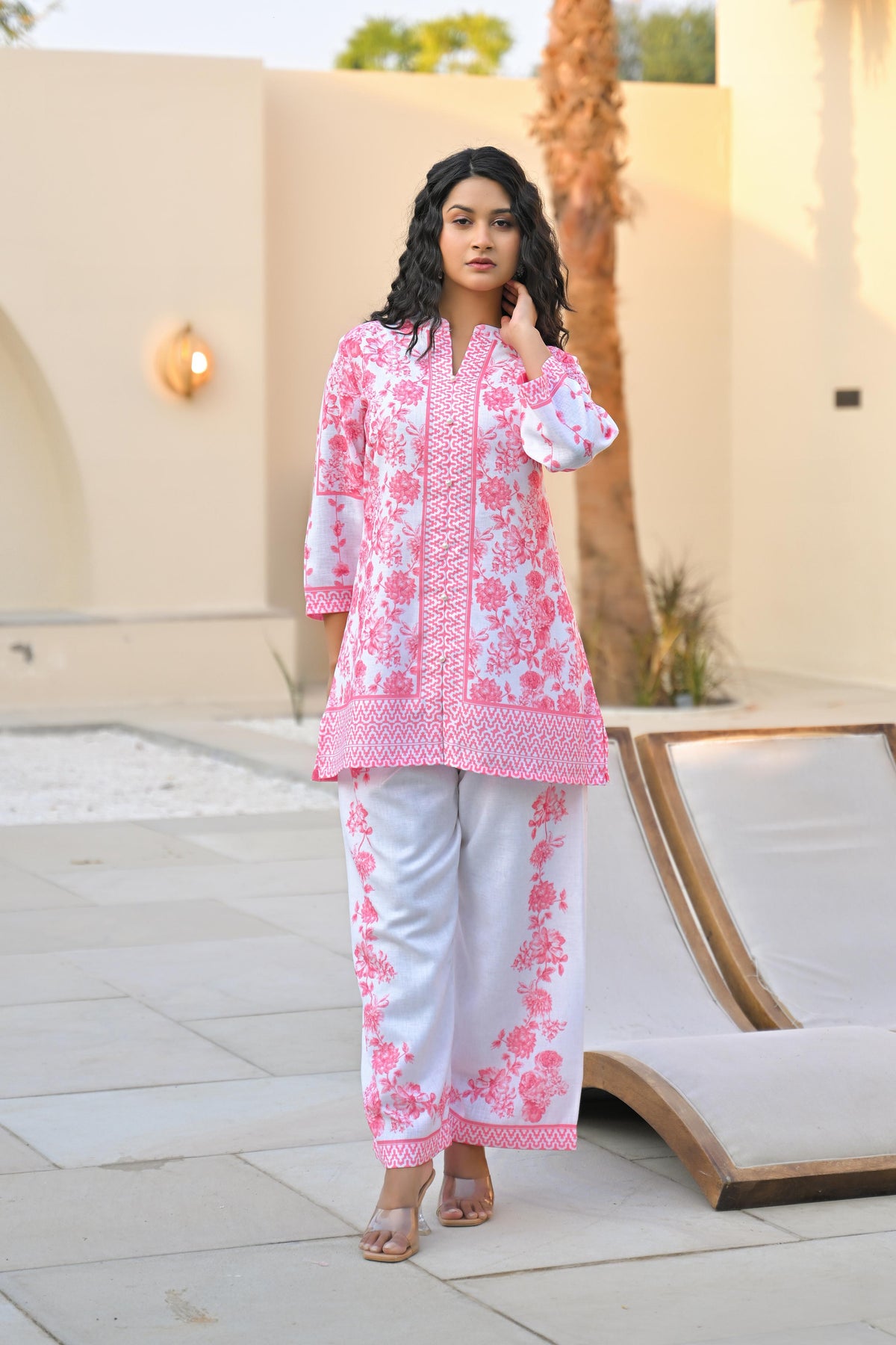 Vastramaya Blush cotton co-ord set