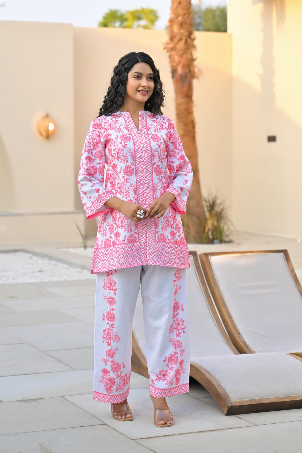 Vastramaya Blush cotton co-ord set