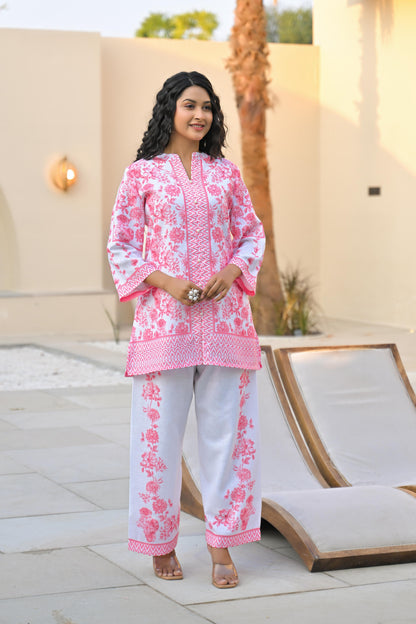 Vastramaya Blush cotton co-ord set