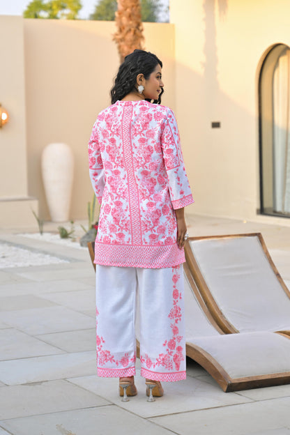 Vastramaya Blush cotton co-ord set
