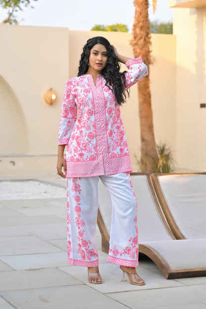 Vastramaya Blush cotton co-ord set