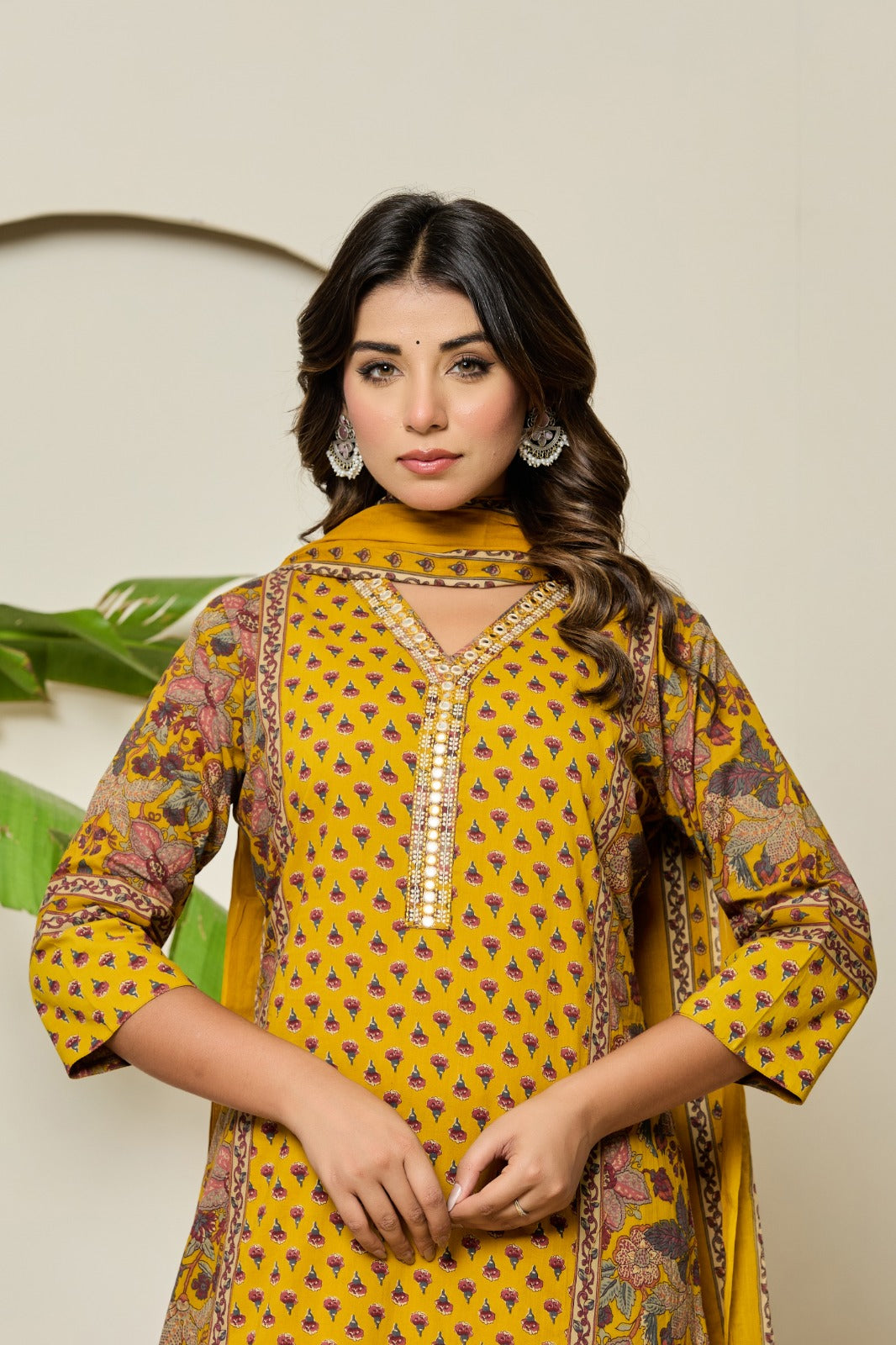 Mika Corn Printed Cotton Suit Set