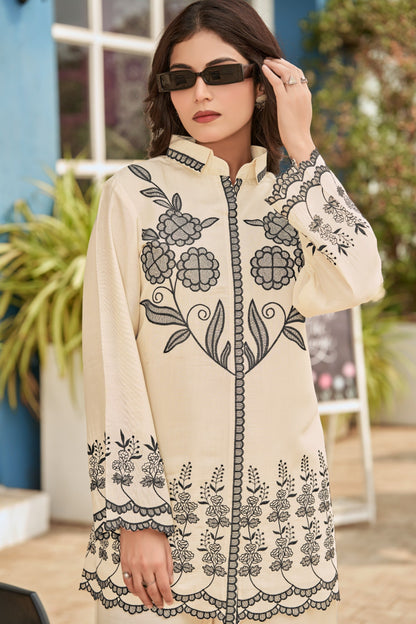 Akira Pearl Embroidered Co-ord Set