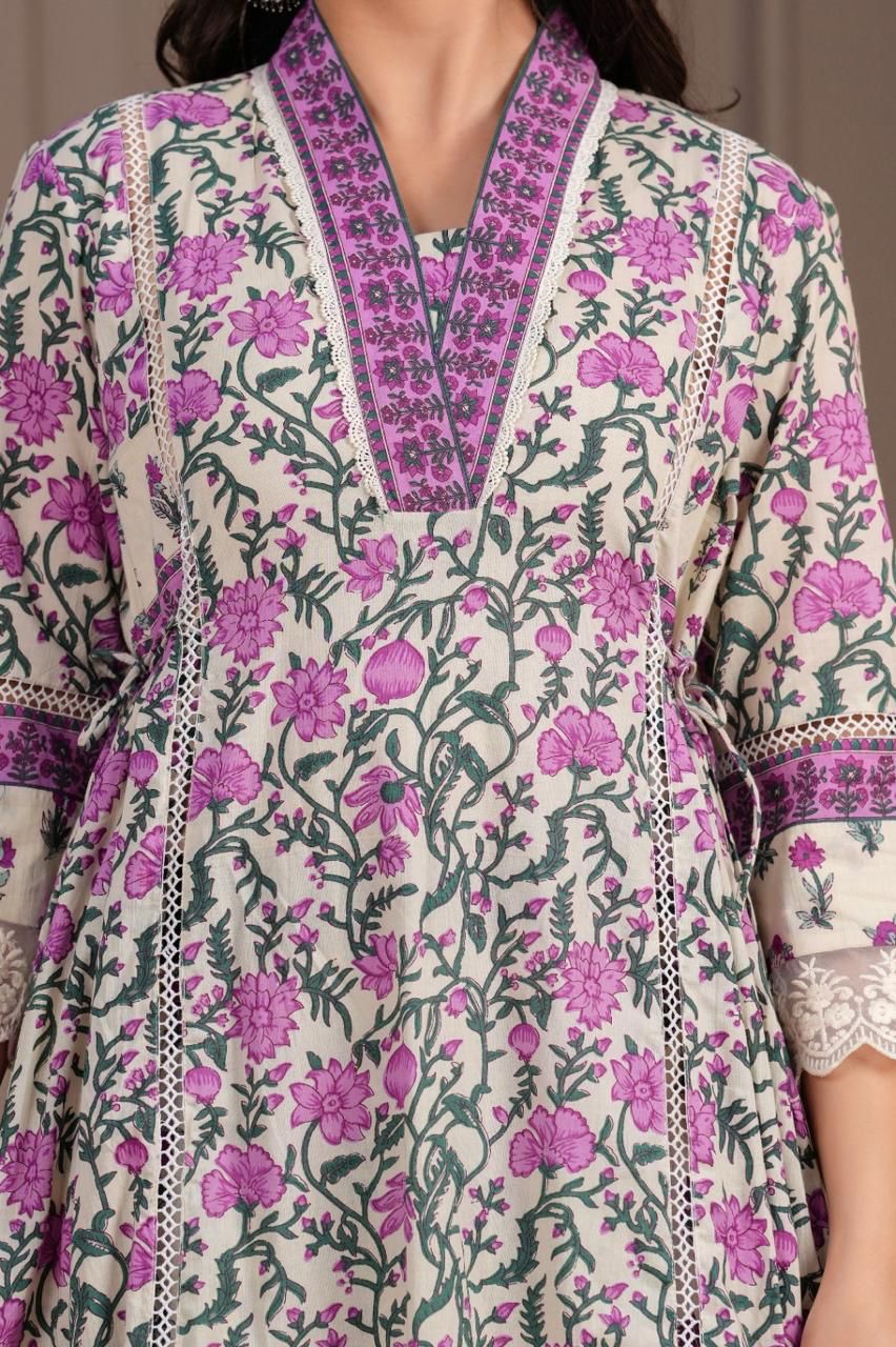 Jayti iris cotton suit set