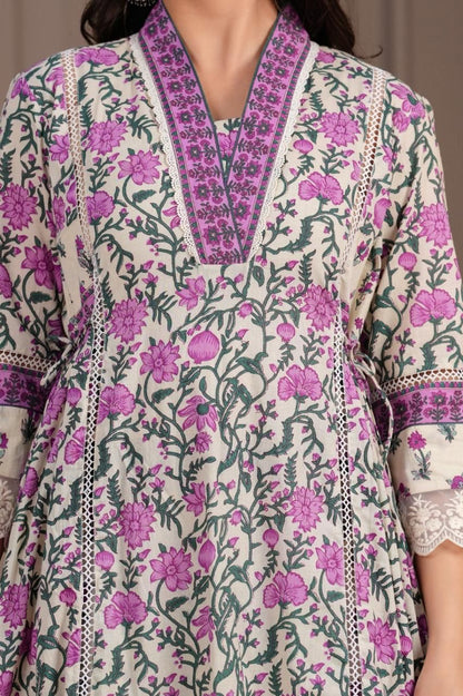Jayti iris cotton suit set