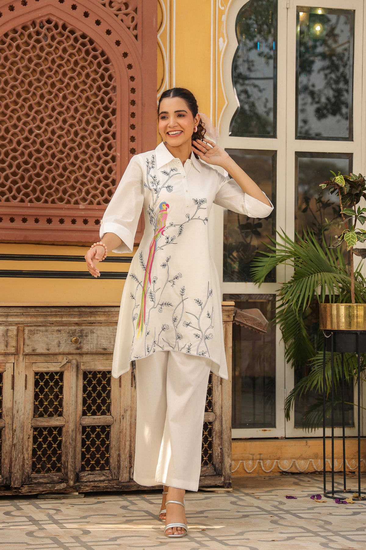 Vastramaya Birdy Cotton Co-ord Set