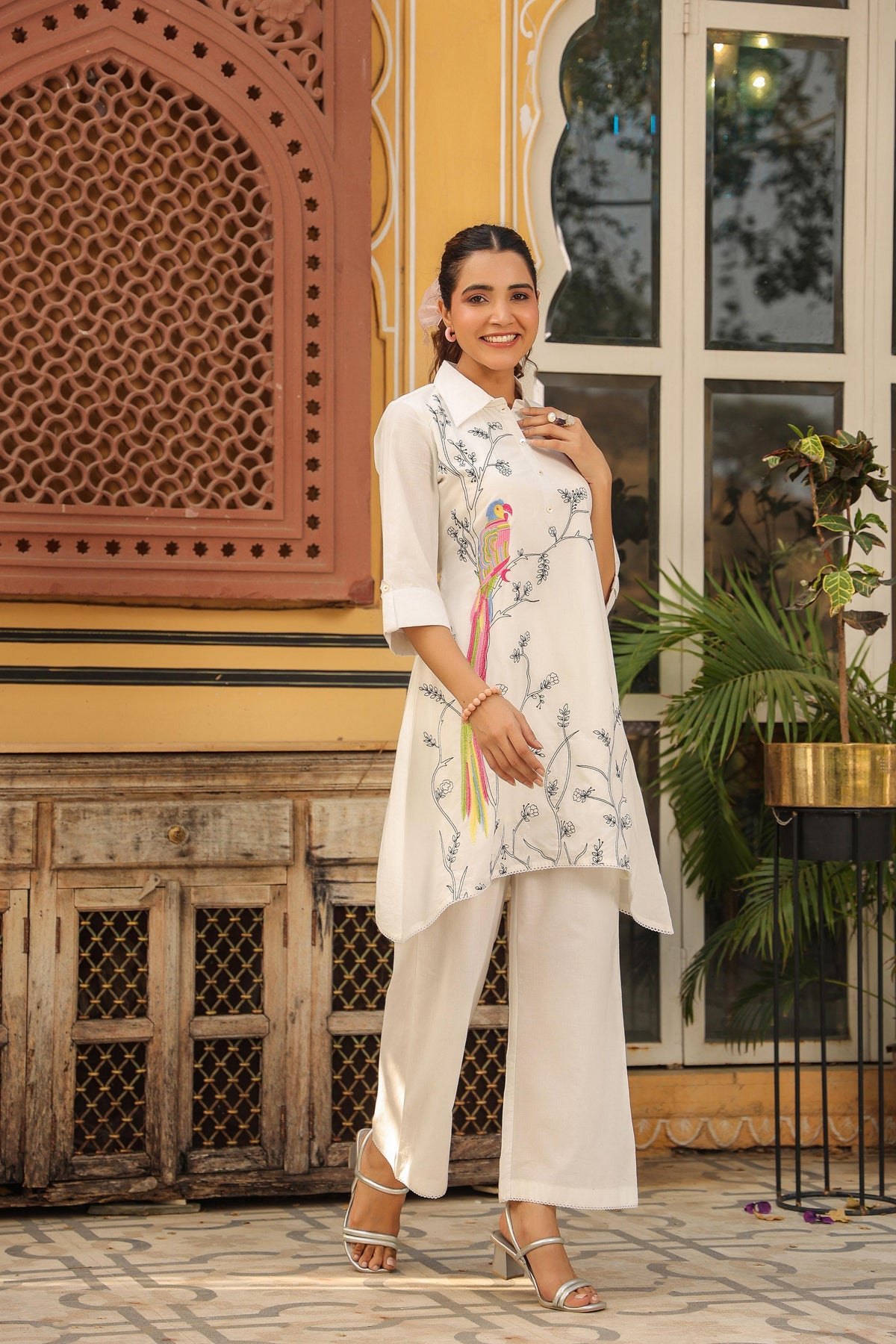Vastramaya Birdy Cotton Co-ord Set
