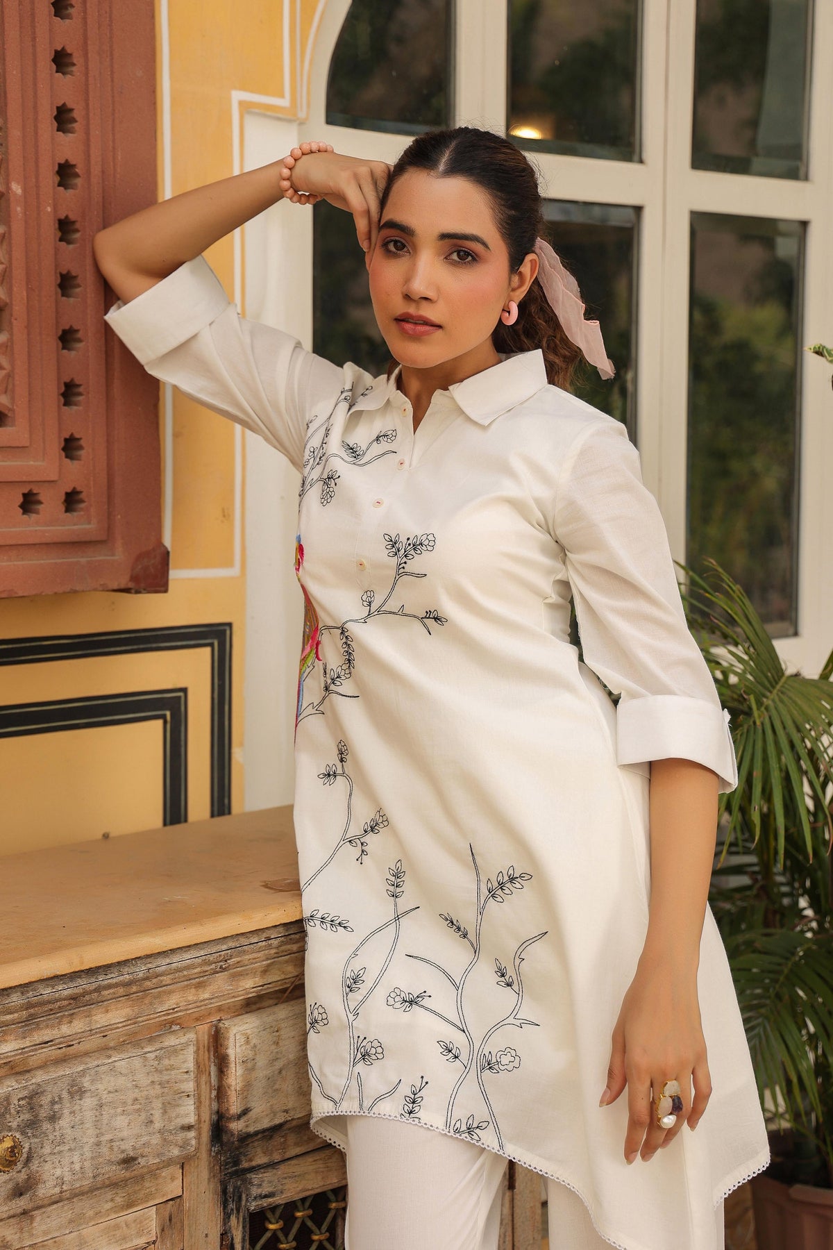Vastramaya Birdy Cotton Co-ord Set