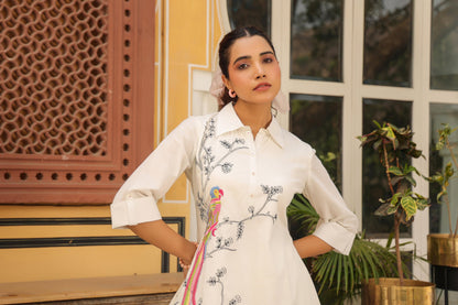 Vastramaya Birdy Cotton Co-ord Set